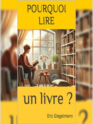 cover image of pourquoi lire un livre